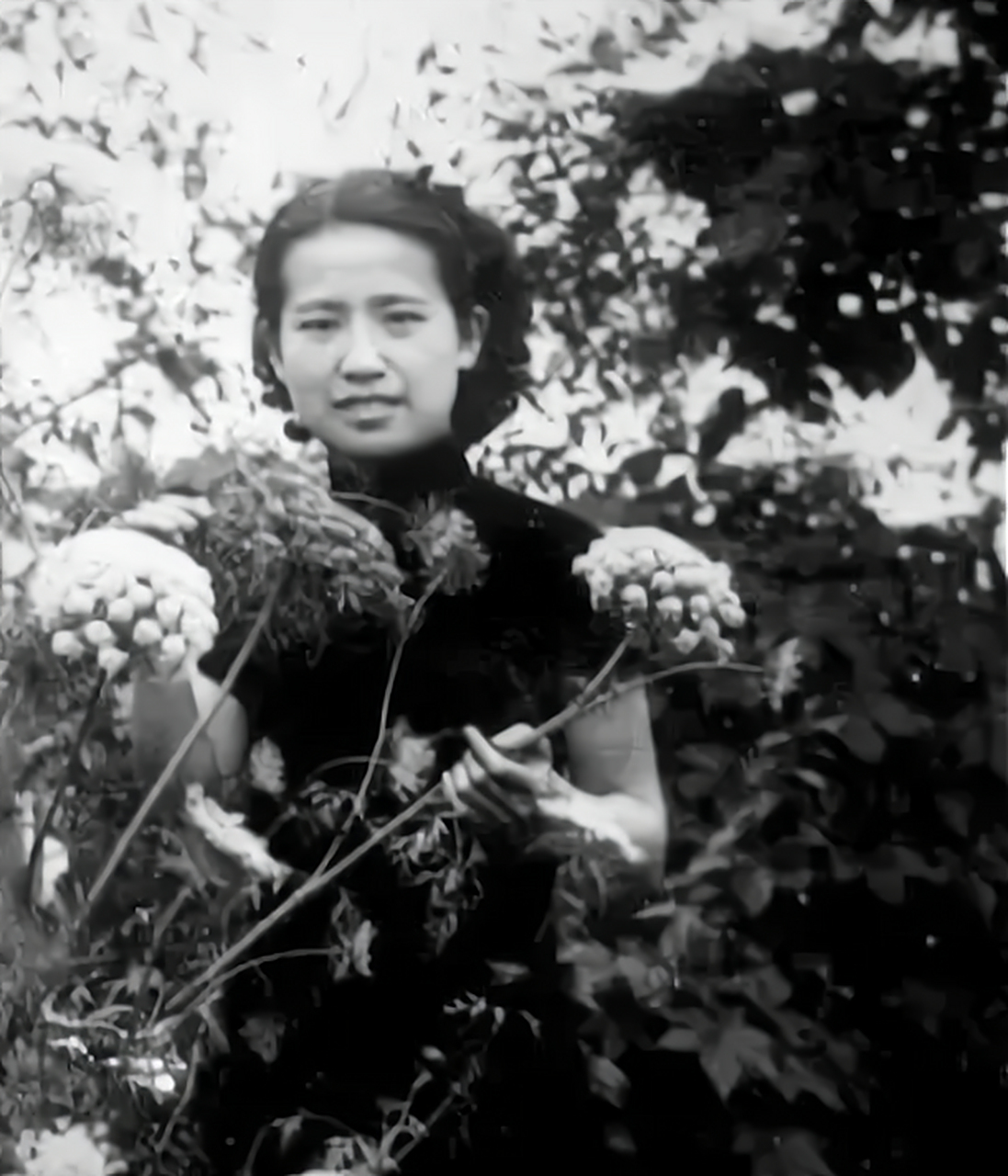 43年,胡絜青带着三个孩子去找她的丈夫老舍.