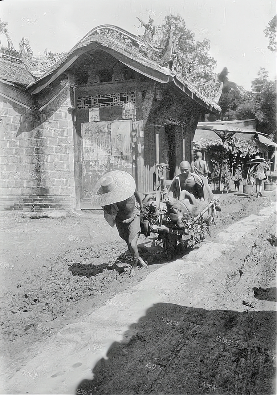 老照片丨100多年前的郫县  很多场景被误认为是相邻的灌县,你认为呢?
