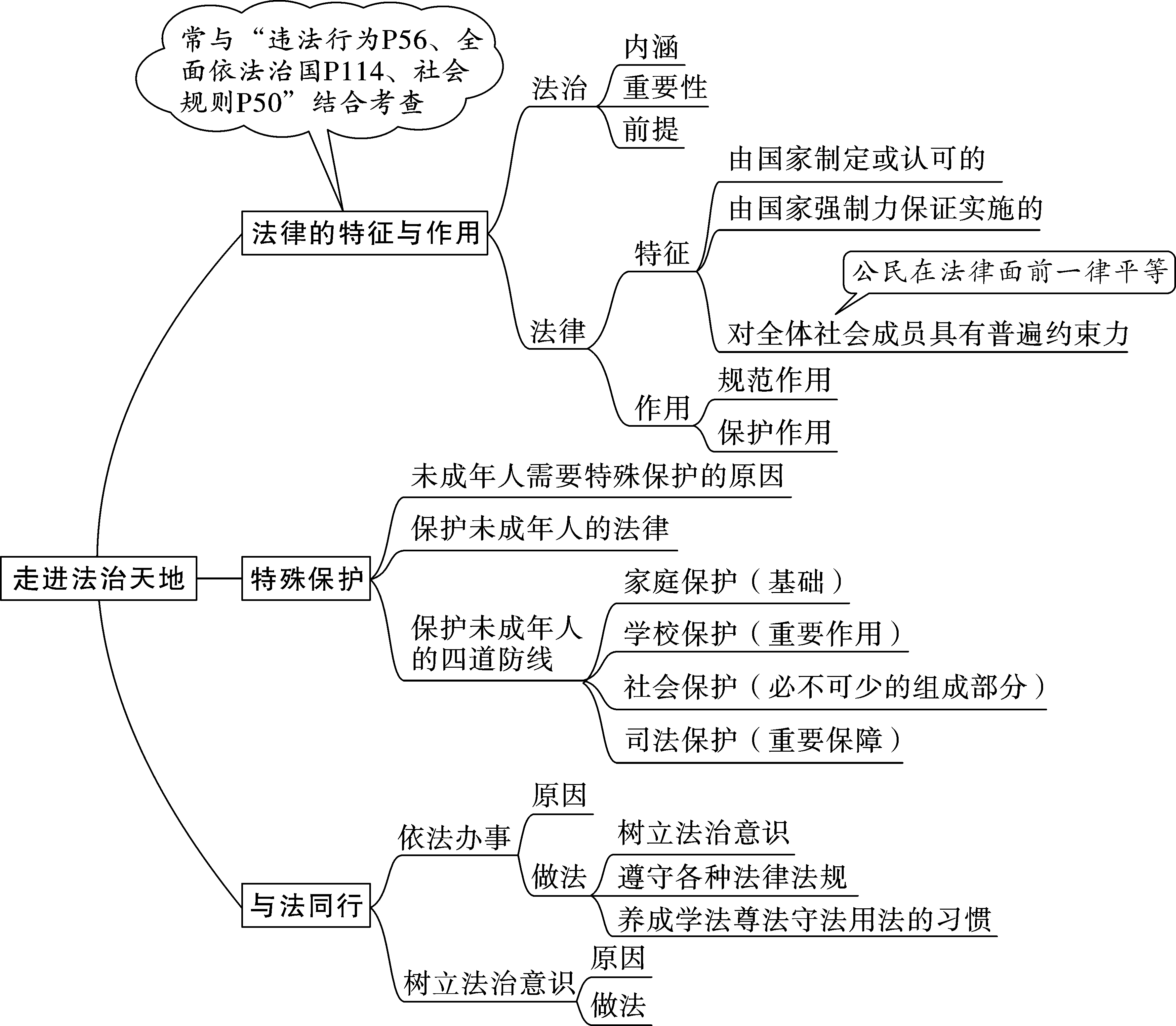 道德与法治·期末必背 部编版七下第四单元  走进法治天地