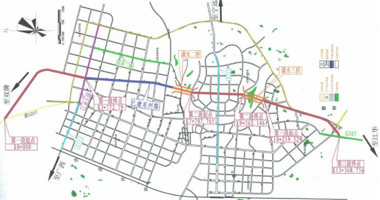 道县g207线绕城公路拓改建方案