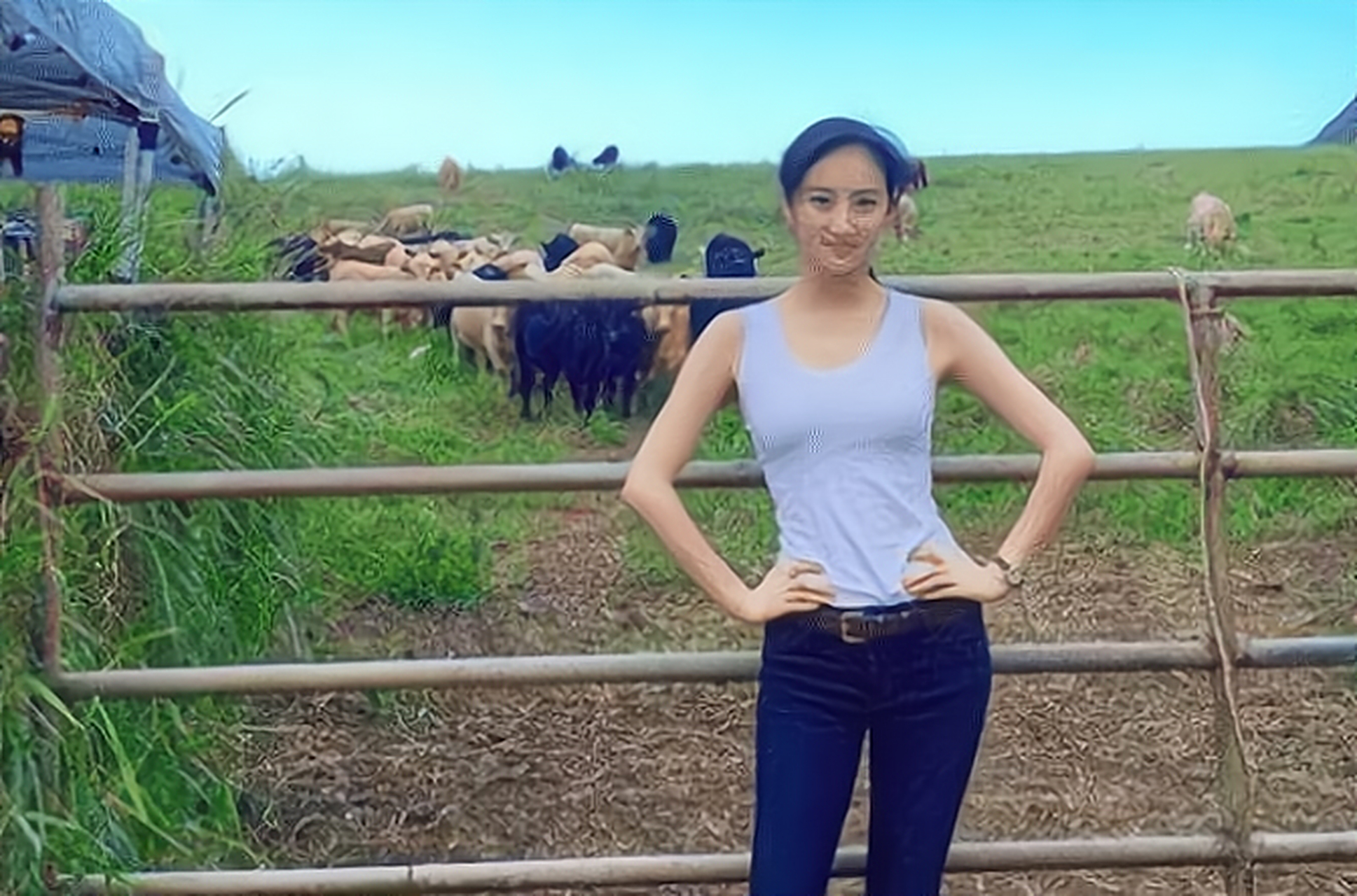 景甜10年前青涩旧照