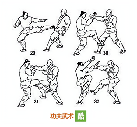 少林散手实战腿法20式,简单实用的低腿格斗招式,适合普通人防身