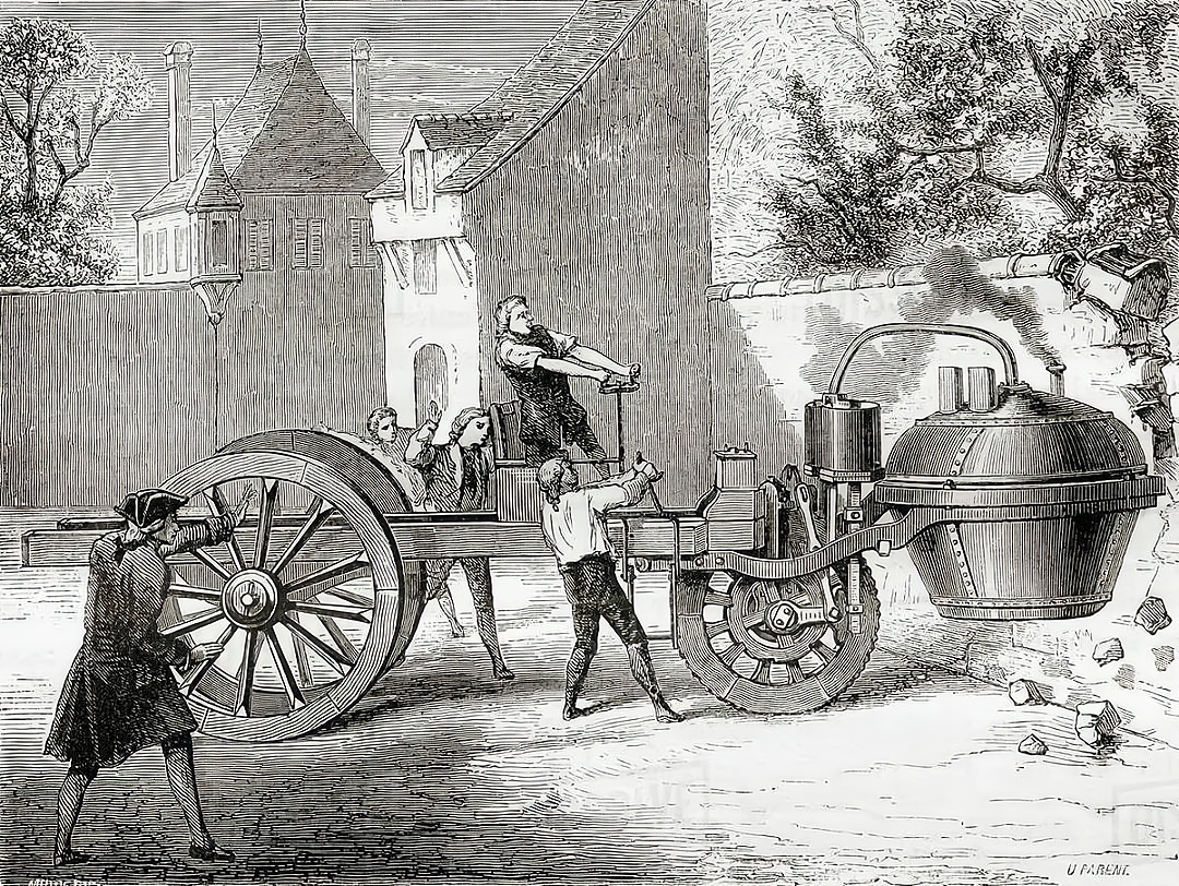 早期的蒸汽汽车图片