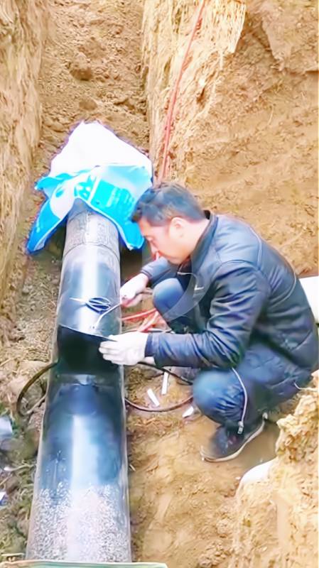 天然气管道镁合金牺牲阳极安装施工-焊接补伤片-度小视