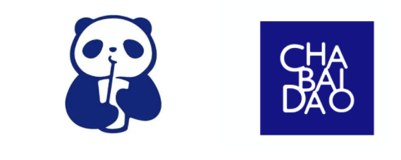 茶百道熊猫logo商标图片
