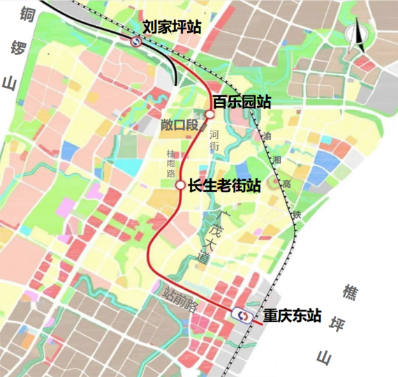 茶园轻轨6号线线路图图片