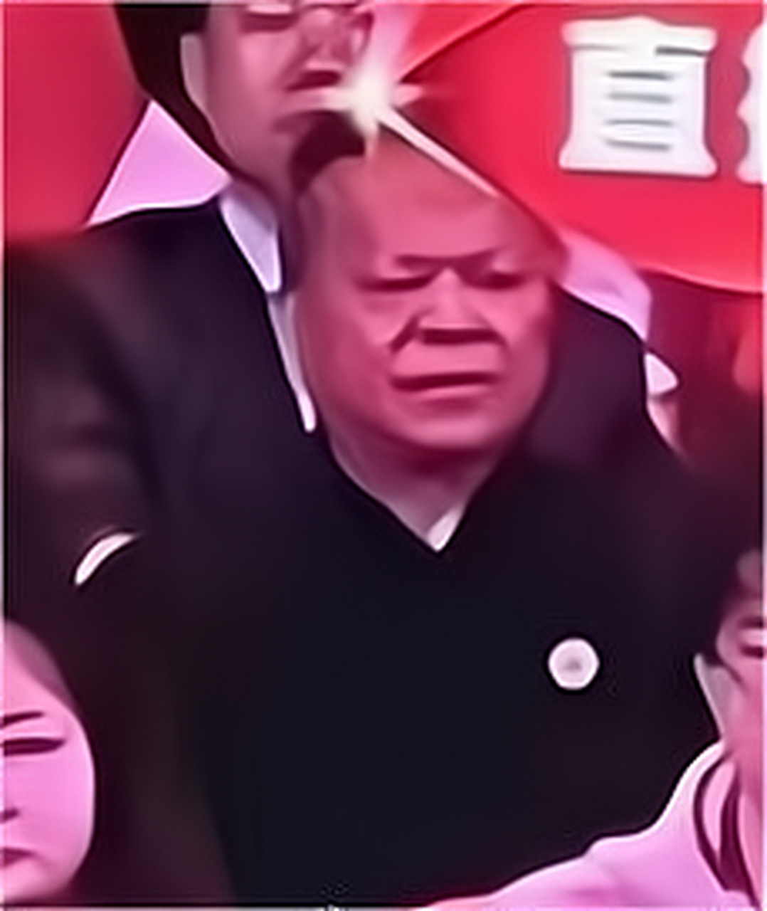 春晚观众里的表情包