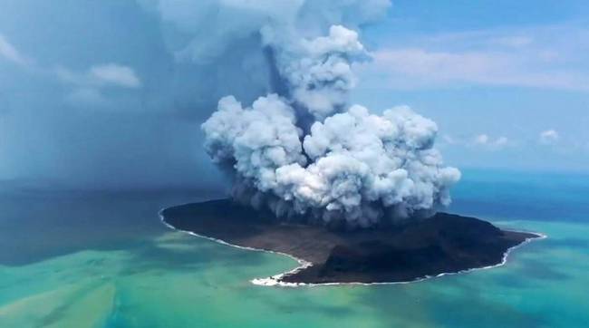 汤加火山图图片