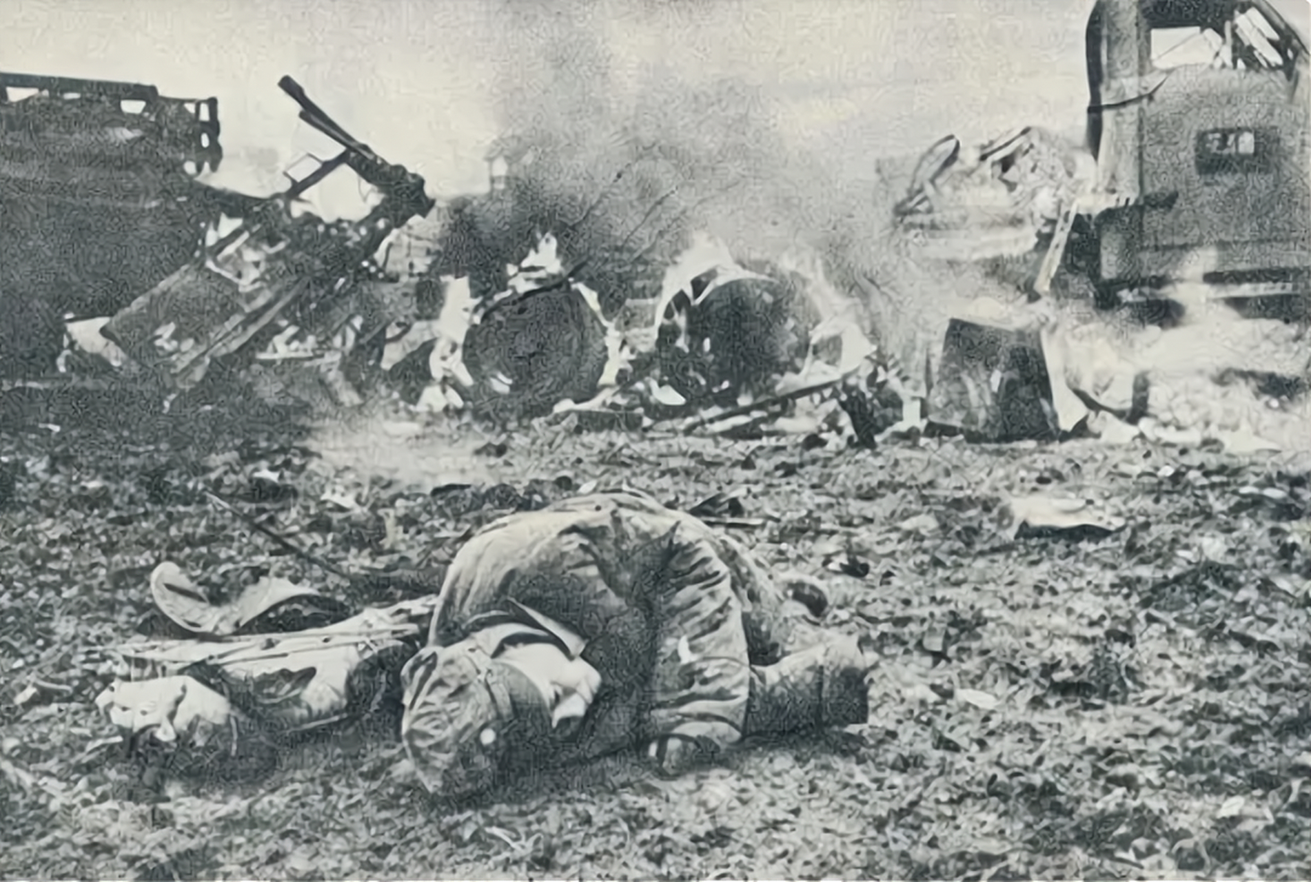 这是1947年1月份,鲁南战役期间的战场实拍.