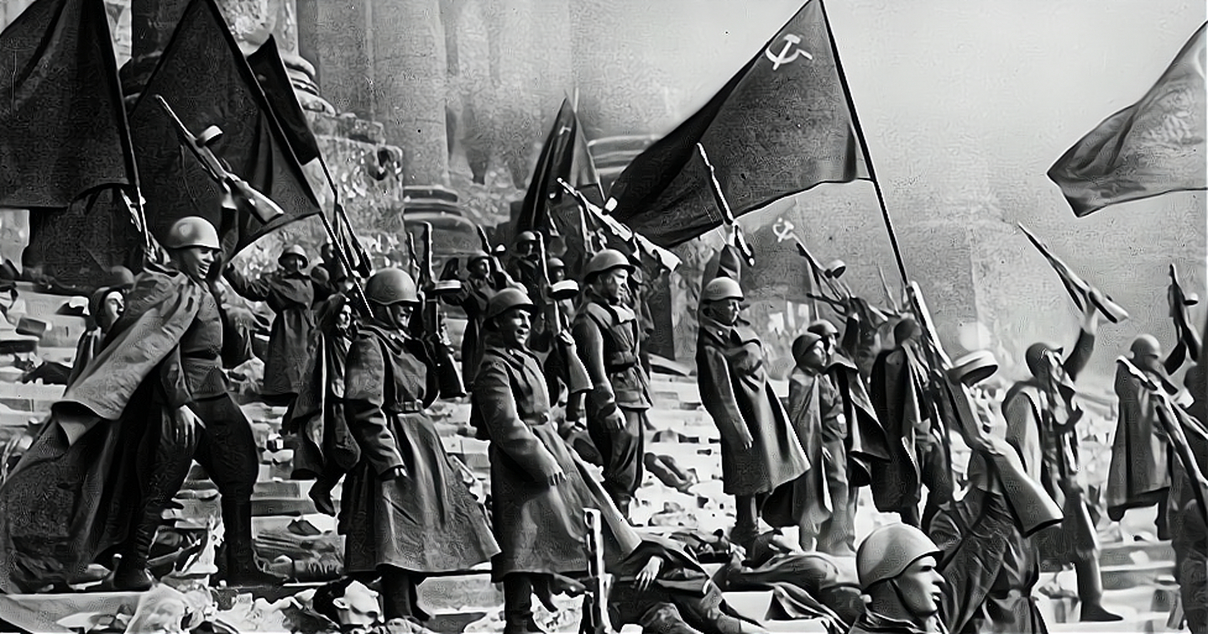 1945年,当苏联士兵攻下柏林的国会大厦后,对德国的反击战也正式画上了