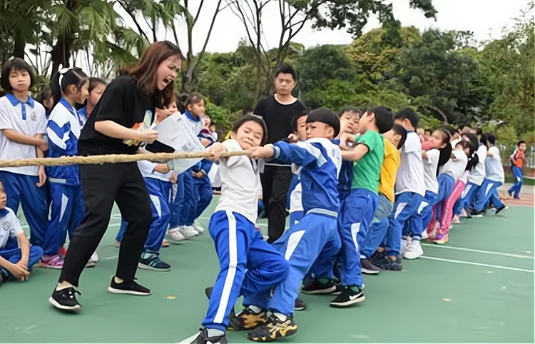 点面结合拔河图片