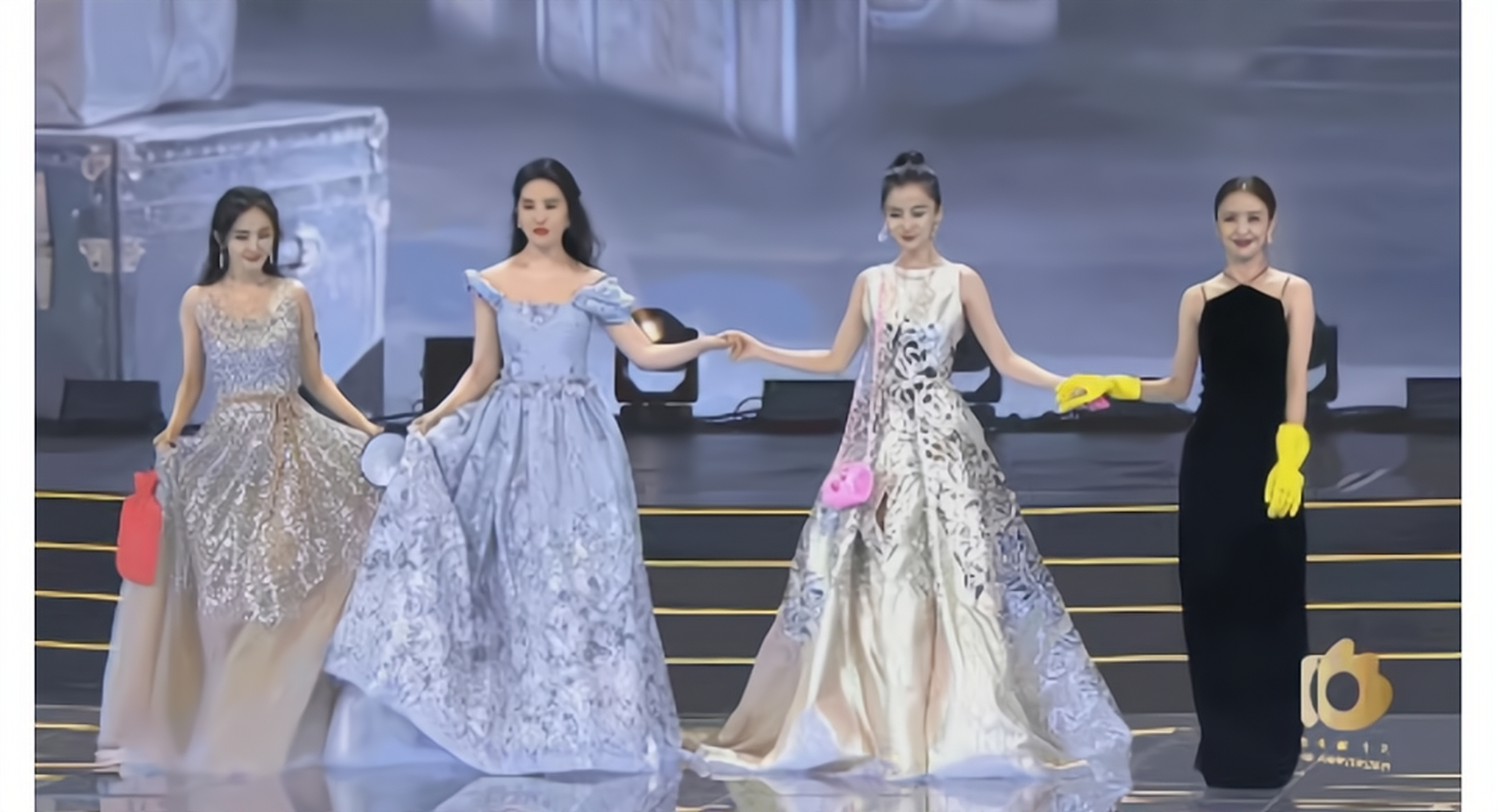 angelababy倪妮唐嫣佟丽娅杨幂张雨绮土味合影,个个美上天,超养眼!