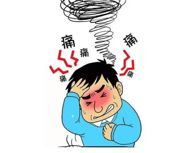 表现偏头痛的图画图片