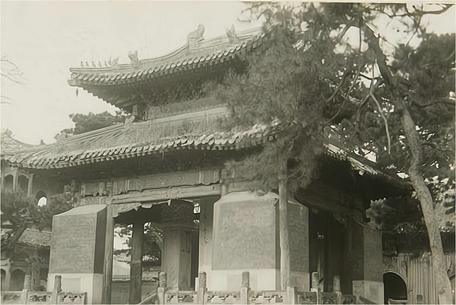 1934年承德老照片 普寧寺又被稱為大佛寺.