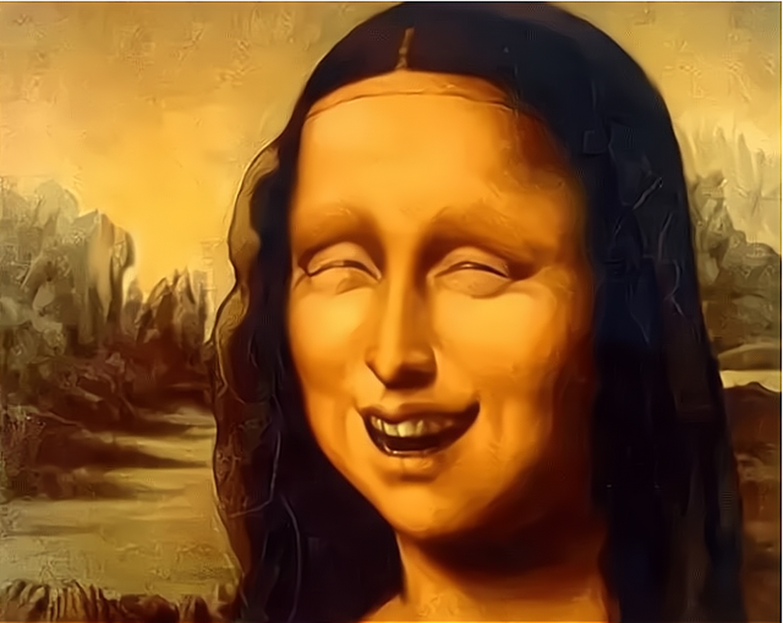 蒙娜丽莎还有这个笑的版本,你们见过么?