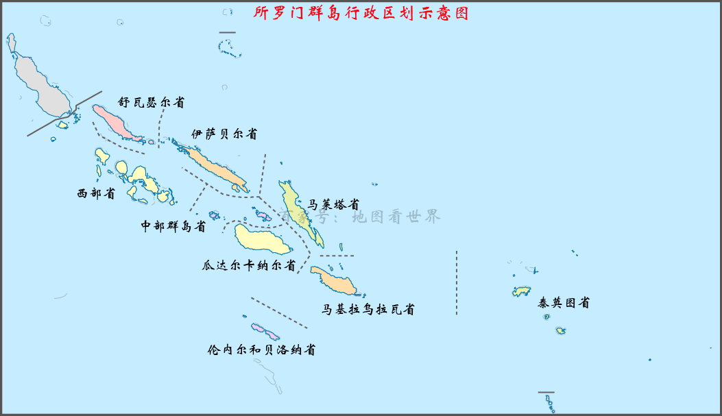 索罗门群岛地图图片