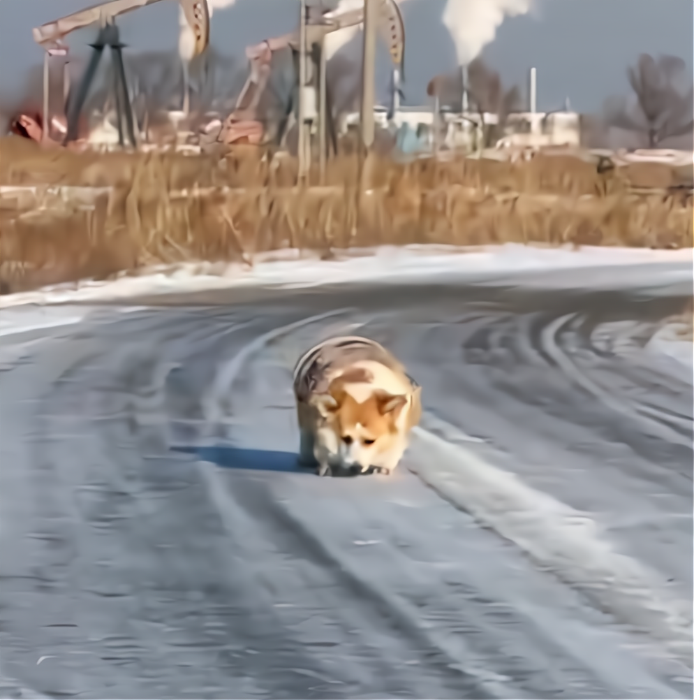 真的凍成狗了!黑龍江狗子雪地裡走路凍得直縮腳,畫面實在太搞笑