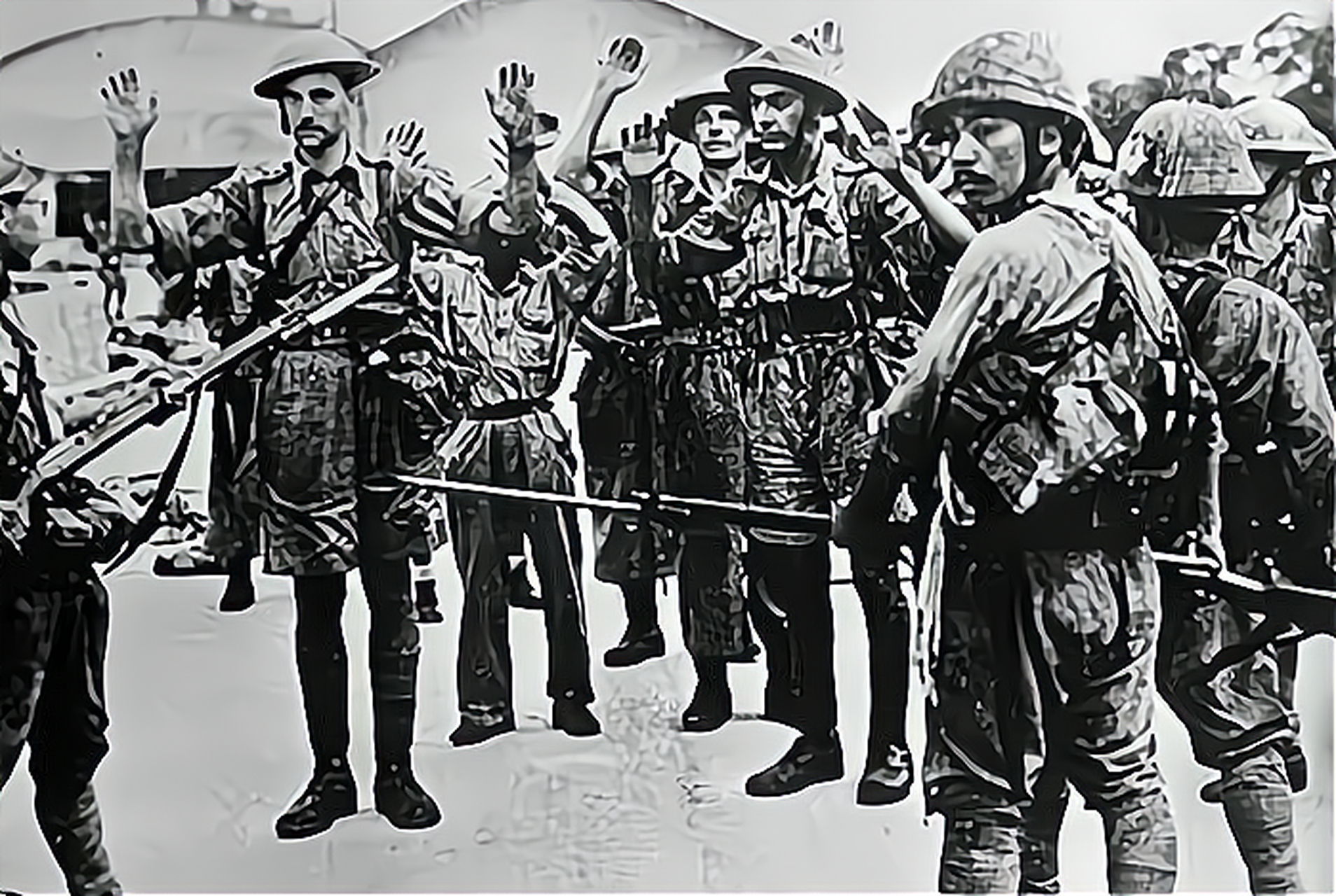 1943年,日军砍掉了一个澳大利亚男人的脑袋,还拍照留念.