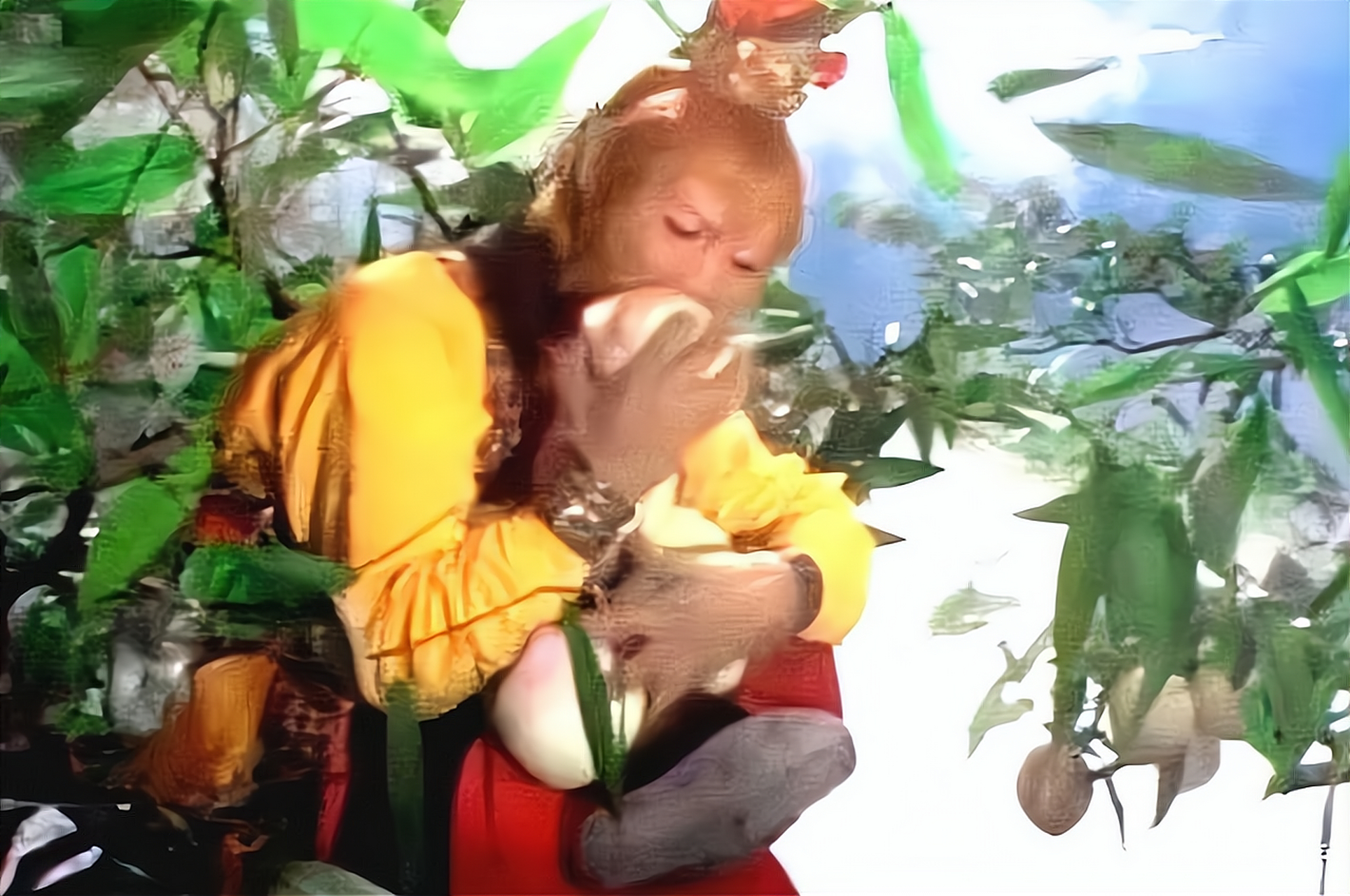 孙悟空吃水果,为什么咬一口就丢,背后原因实属无奈!