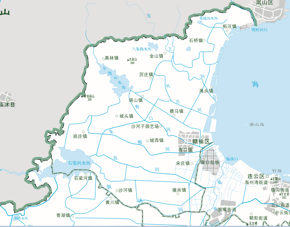 赣榆地理位置图片