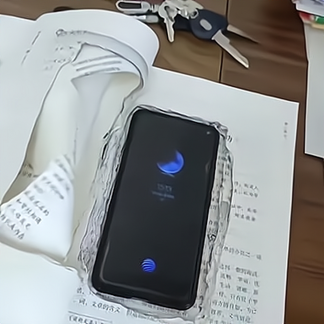 为了能把手机带到学校,也是蛮拼的