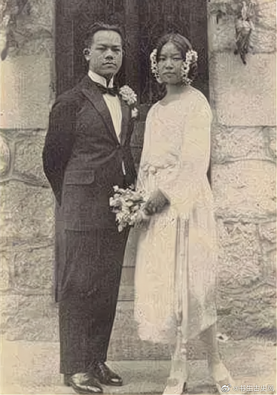 照片中这个女人是大汉奸汪精卫的老婆陈璧君,被评为民国八大丑女之一.