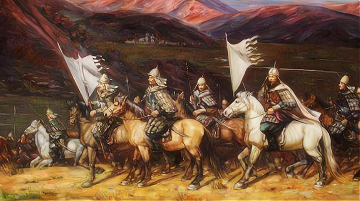 成吉思汗率军征伐西夏和大金,他们认为胜利即荣誉,战斗十分强悍