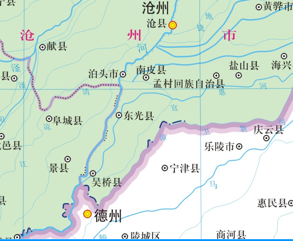 东光县城详细地图图片