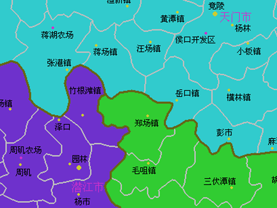 湖北省仙桃市行政区划图片