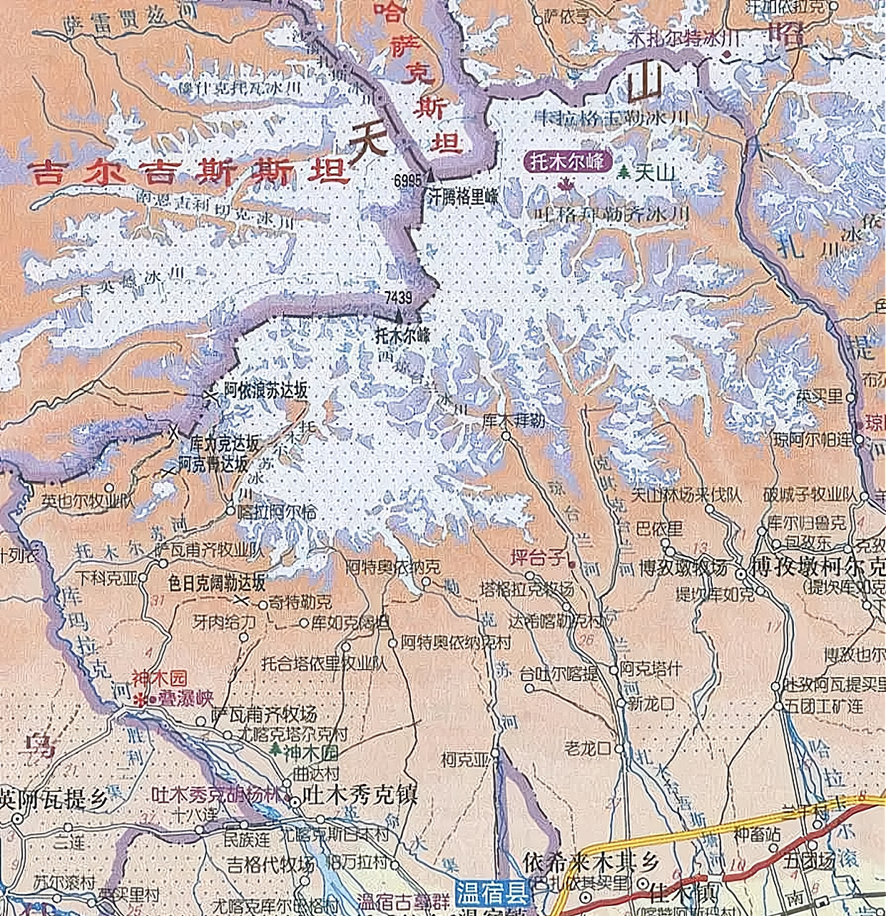 阿克苏温宿县详细地图图片