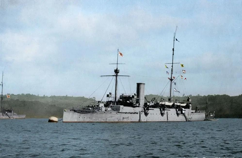 参加过甲午战争的高千穗号军舰,最终在青岛被击沉