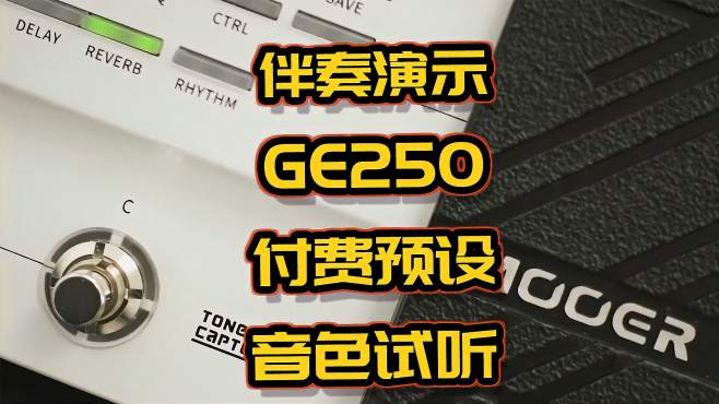 [图]GE250付费预设伴奏演示各类音色试听！