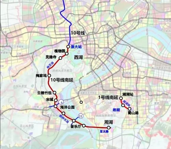 杭州地铁10号线南延,穿越西湖群山?