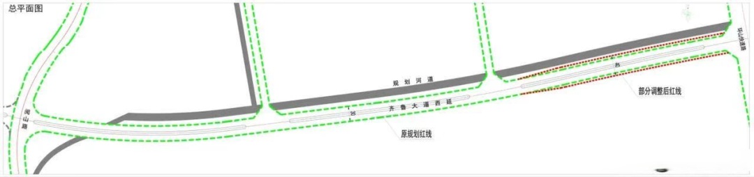 威海经区齐鲁大道西延方案定了!未来预留高架桥位置