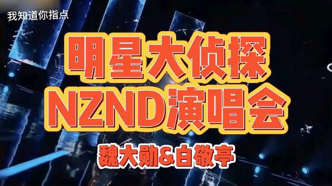 [图]明星大侦探NZND演唱会魏大勋&白敬亭