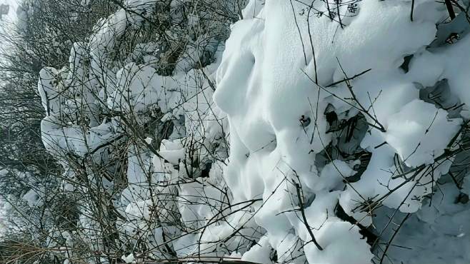 修武青龙峡雪后美景