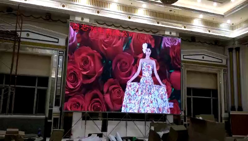 酒店婚庆大屏幕全彩高清led显示屏led电子屏渲染氛围