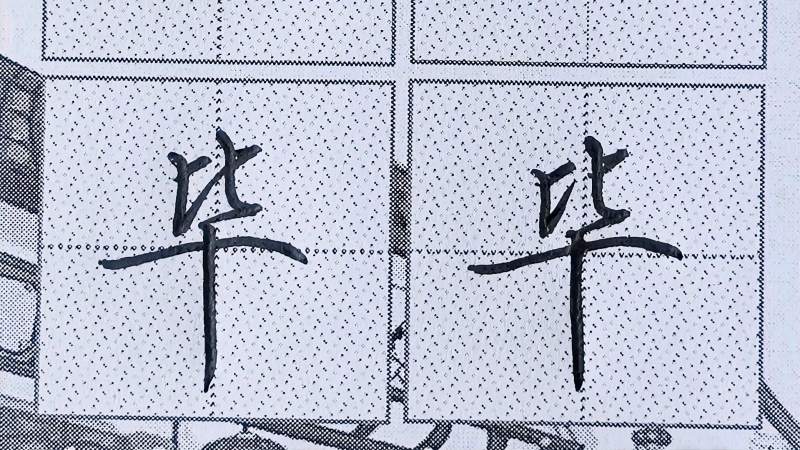 行楷常用字“毕”字书写规律|上部连笔书写下部结构舒展大方!,文化,艺术,好看视频