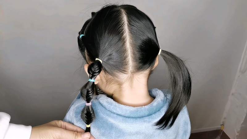 儿童简单发型扎法短发图片