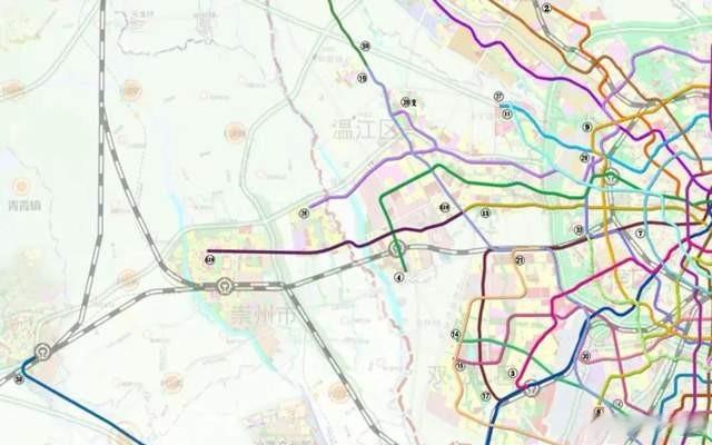成都温江未来地铁规划图片
