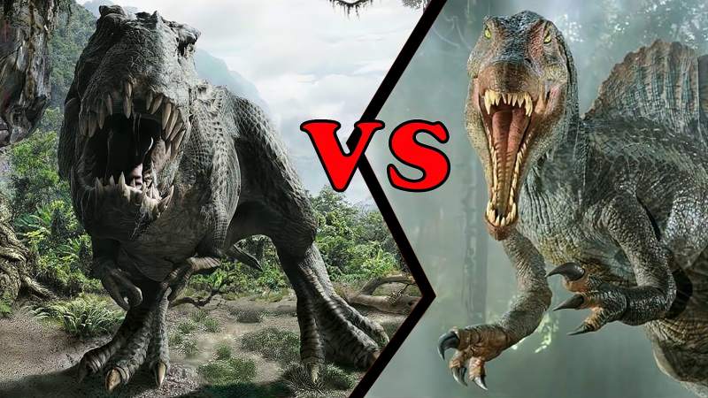 棘龙vs霸王龙侏罗纪公园3两者战斗过其实棘龙只是个渔夫
