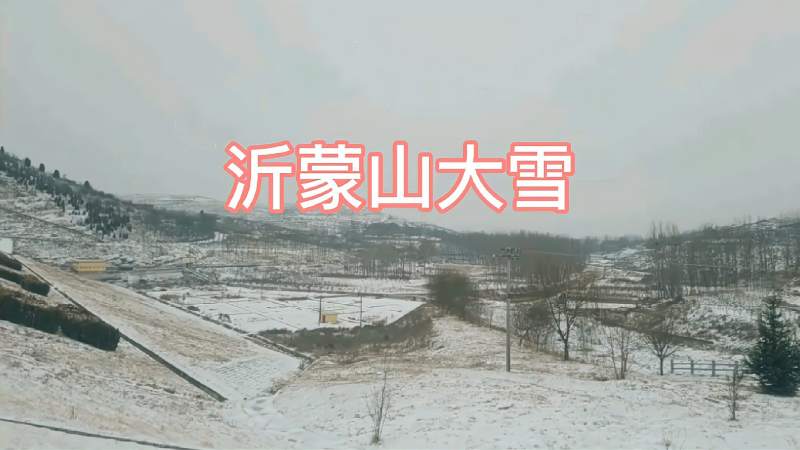 沂蒙山大雪如约而至山区雪景美不胜收小伙要带媳妇儿去爬山