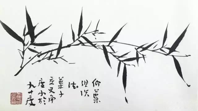 写意竹子作品学生图片