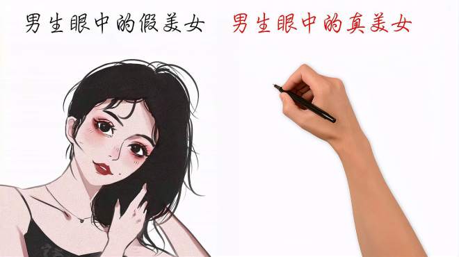 [图]男生眼中的真假美女分别是怎样的？哈哈