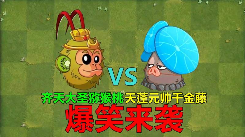 pvz沙雕配音齐天大圣猕猴桃vs天蓬元帅千金藤谁最强呢