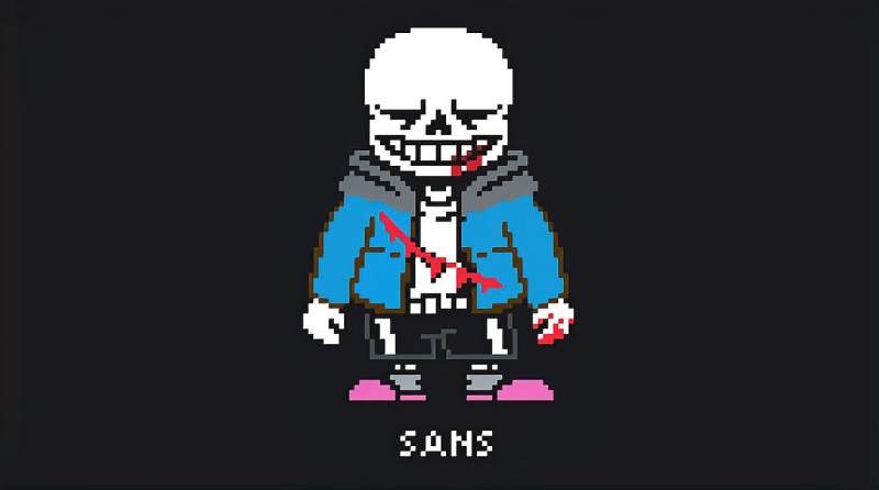 sans我用2000像素点完美还原传说之下同人sans