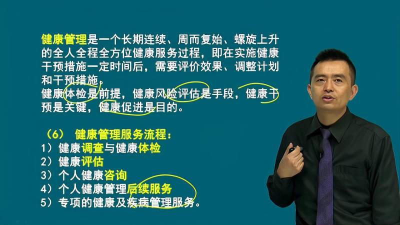 健康管理师基础精讲课第一章健康管理基本步骤