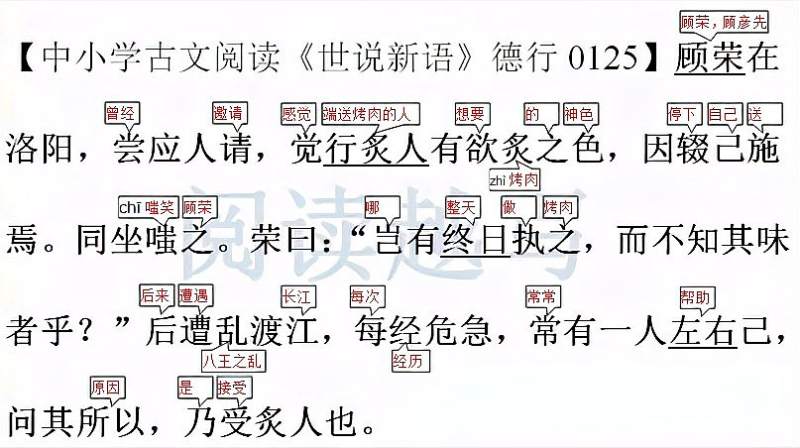 中小学古文阅读,《世说新语》德行二十五:点滴关心让人铭记一生