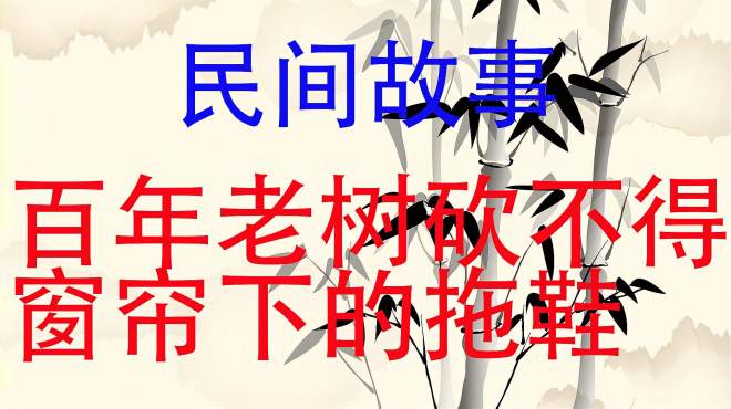 [图]小姐姐听故事，民间故事两则：百年老树砍不得、窗帘下的拖鞋