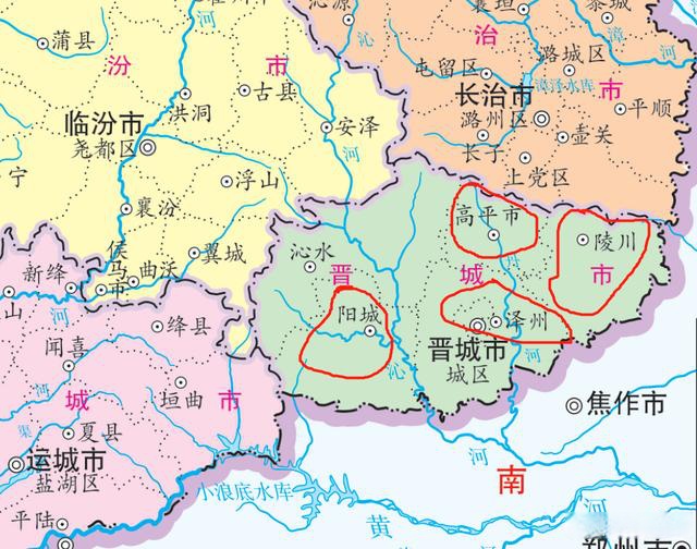 山西陽城,高平,陵川,澤州,山陰5縣現狀分析